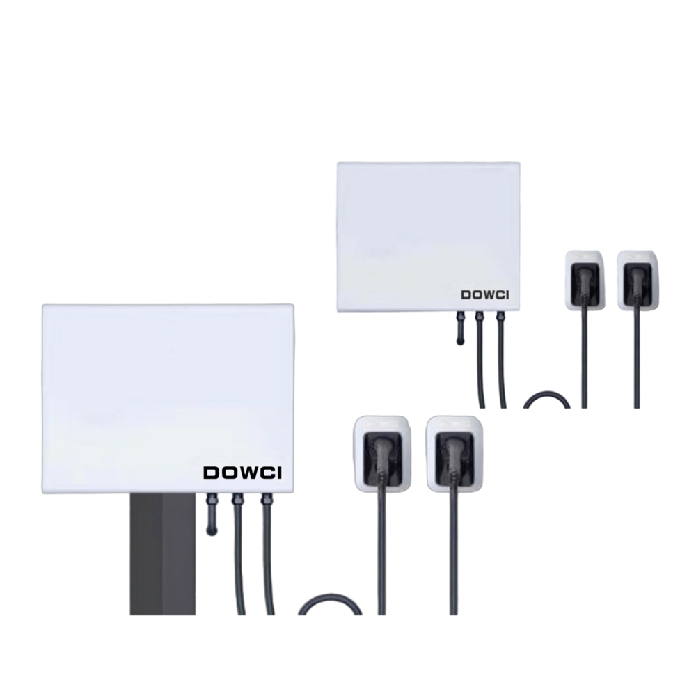 交流桩:壁挂式14kW~22kW双枪(选加立柱)